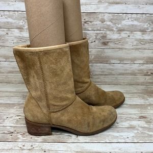 UGG Australia Cyrinda Chestnut Brown Suede Boots Women's 7.5